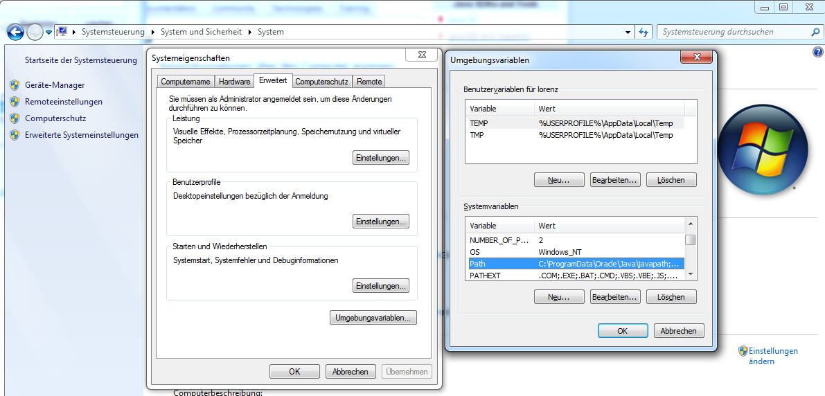 Installation (Für Windows) Schritt 1: JDK Standard Edition SE downloaden Auf http://www.oracle.com/technetwork/java/javase/downloads/index.