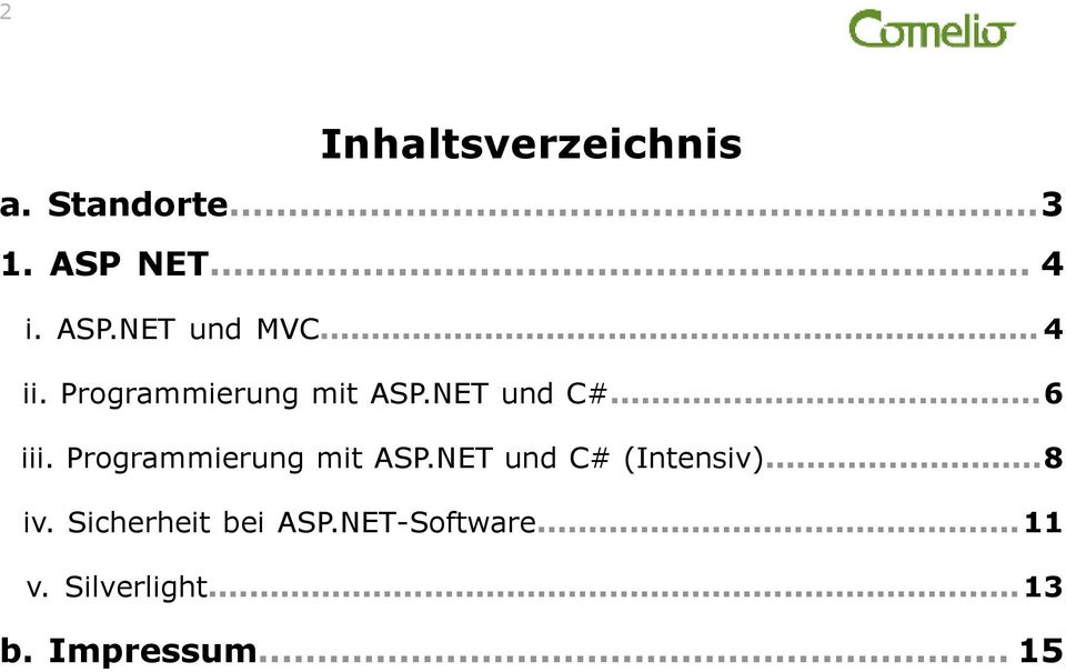 Programmierung mit ASP.NET und C# (Intensiv)...8 iv.