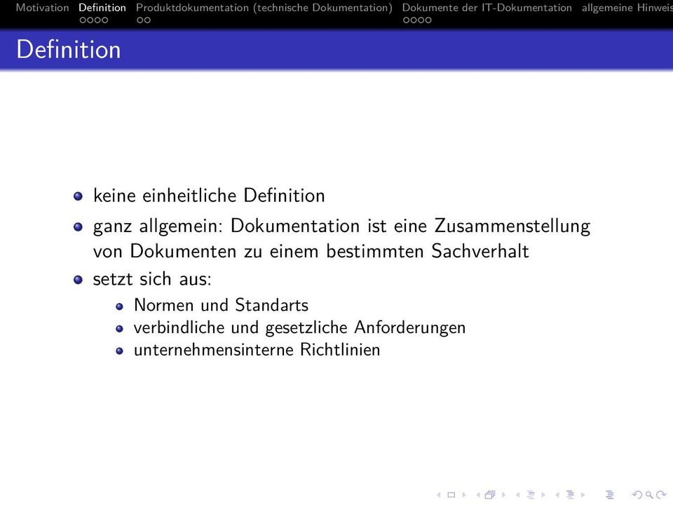 bestimmten Sachverhalt setzt sich aus: Normen und Standarts