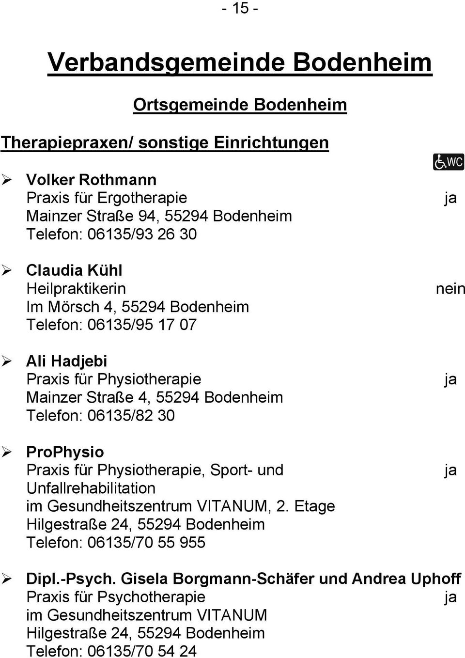 30 ProPhysio Praxis für Physiotherapie, Sport- und Unfallrehabilitation im Gesundheitszentrum VITANUM, 2.