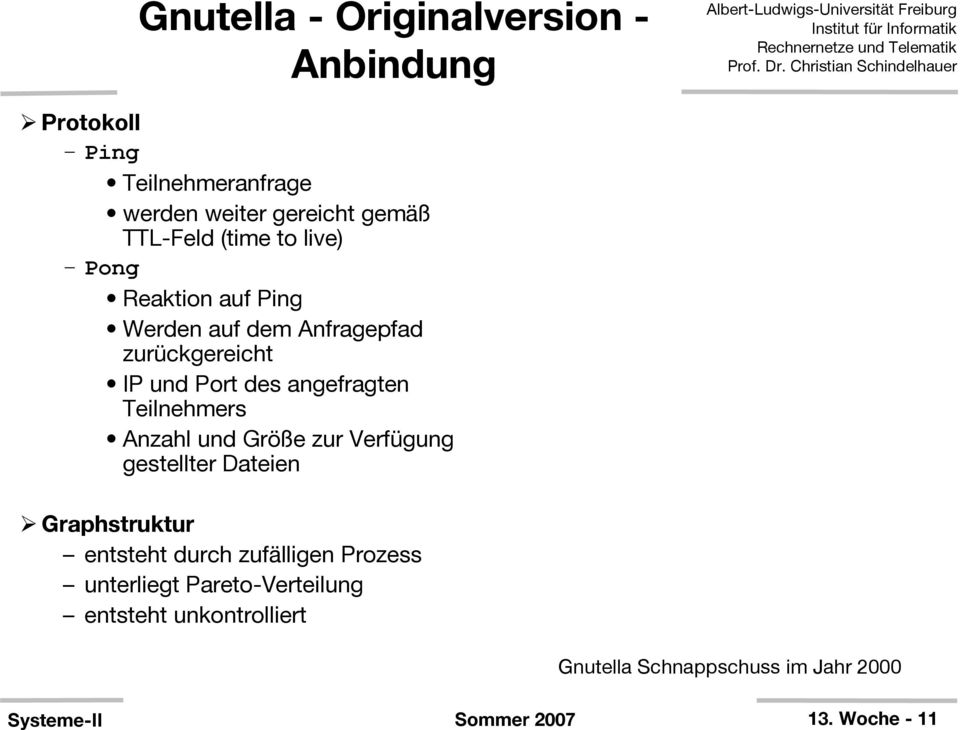 angefragten Teilnehmers Anzahl und Größe zur Verfügung gestellter Dateien Graphstruktur entsteht durch