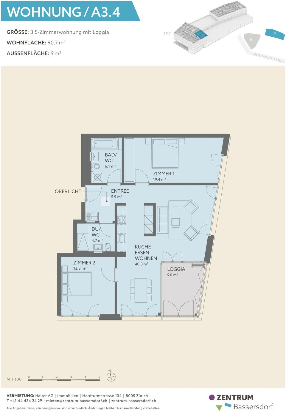 4 m 2 OERLICHT ETRÉE 5.9 m 2 13.8 m 2 DU/ 4.7 m 2 ESSE 40.