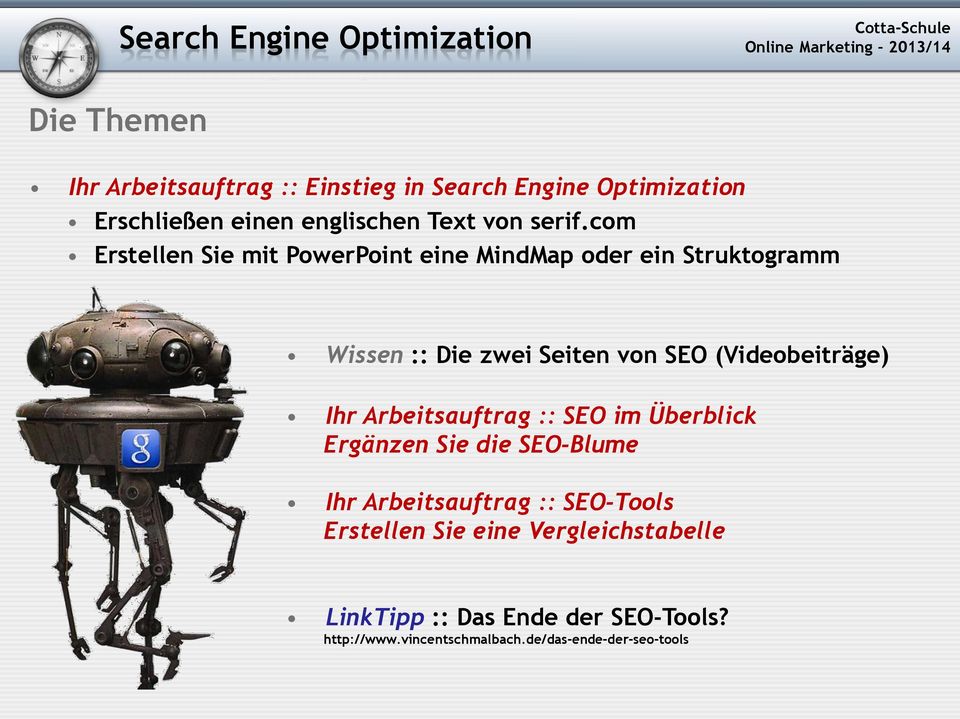 com Erstellen Sie mit PowerPoint eine MindMap oder ein Struktogramm Wissen :: Die zwei Seiten von SEO