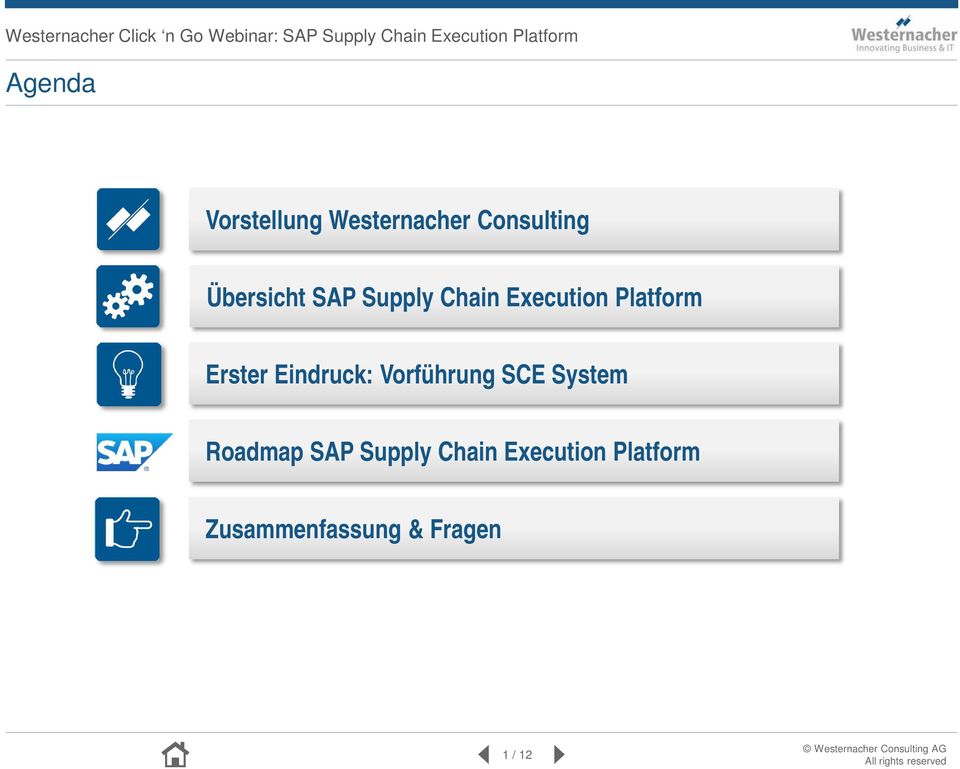 Erster Eindruck: Vorführung SCE System Roadmap SAP