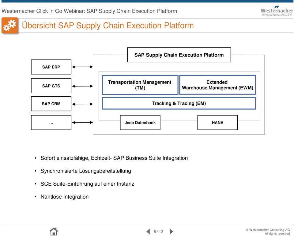 Tracing (EM) Jede Datenbank HANA Sofort einsatzfähige, Echtzeit- SAP Business Suite Integration