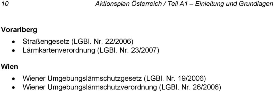 22/2006) Lärmkartenverordnung (LGBl. Nr.