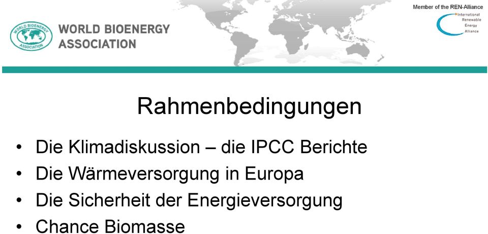 Die Wärmeversorgung in Europa Die