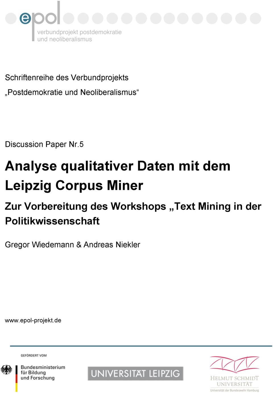 5 Analyse qualitativer Daten mit dem Leipzig Crpus Miner Zur