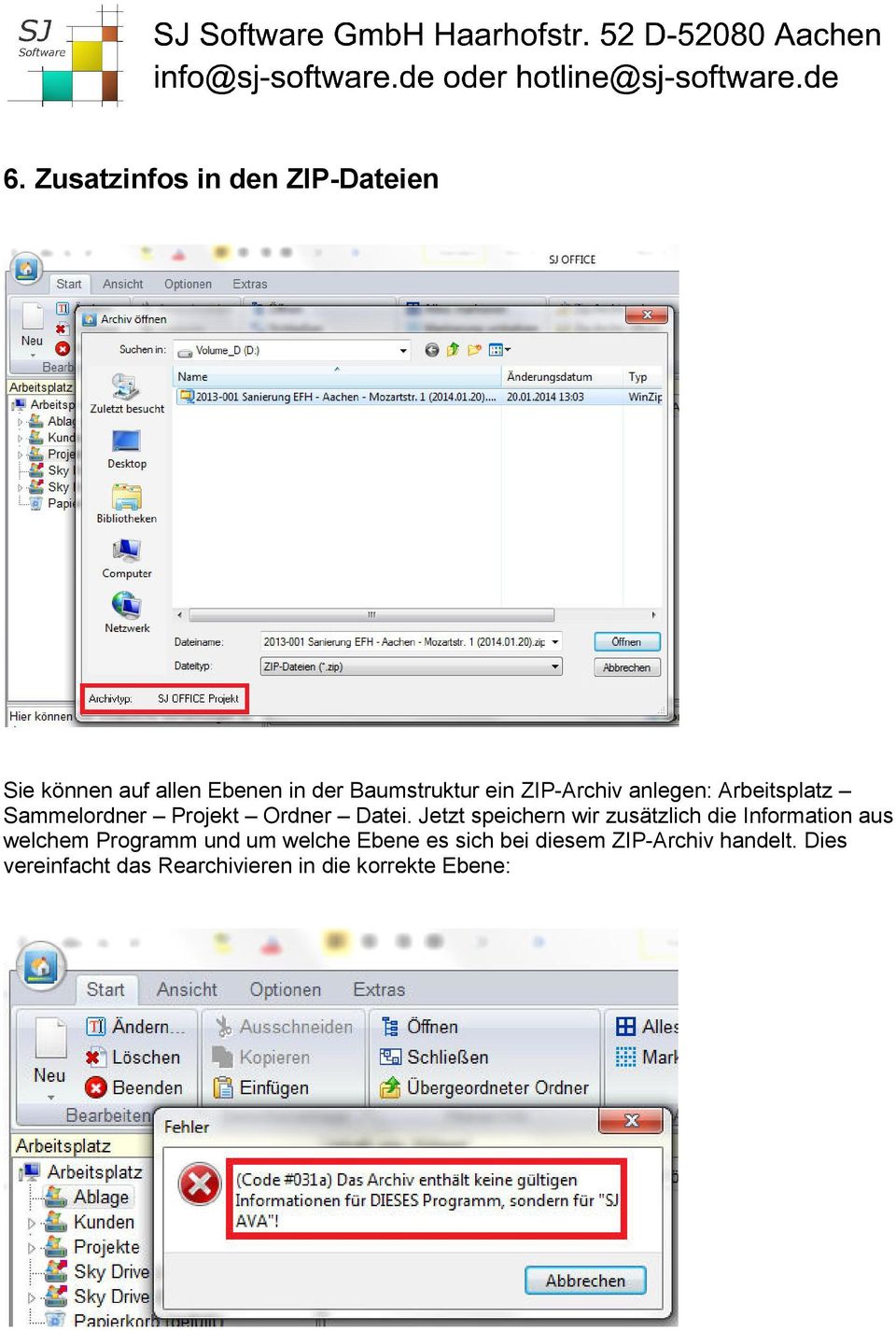 Jetzt speichern wir zusätzlich die Information aus welchem Programm und um welche