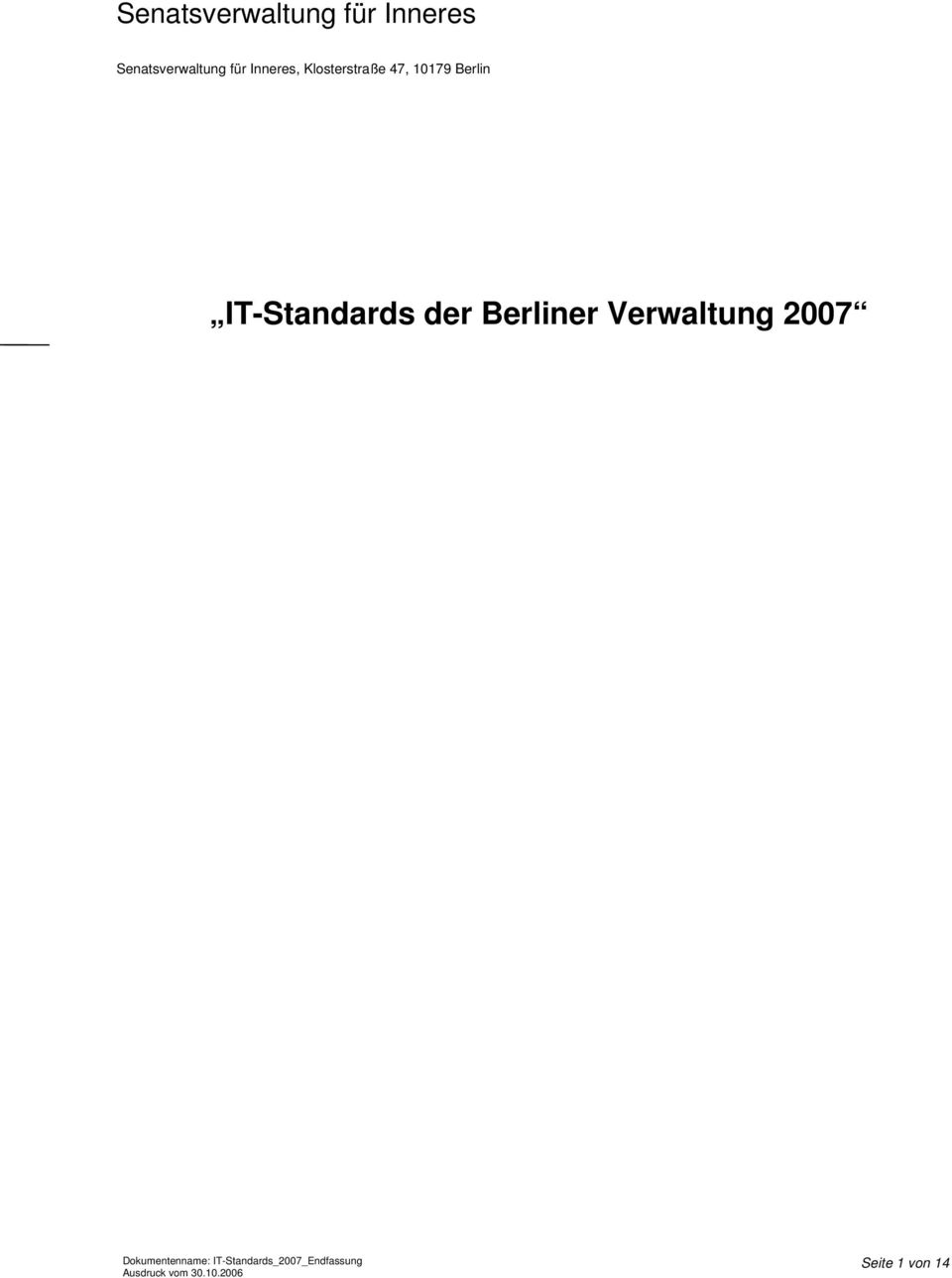 IT-Standards der Berliner Verwaltung
