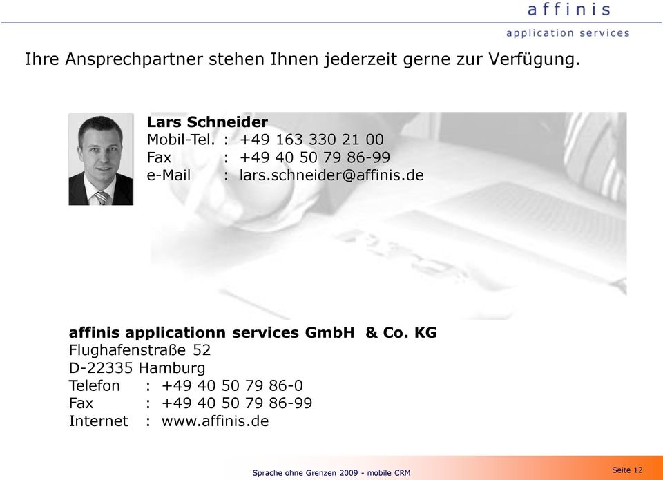 de affinis applicationn services GmbH & Co.