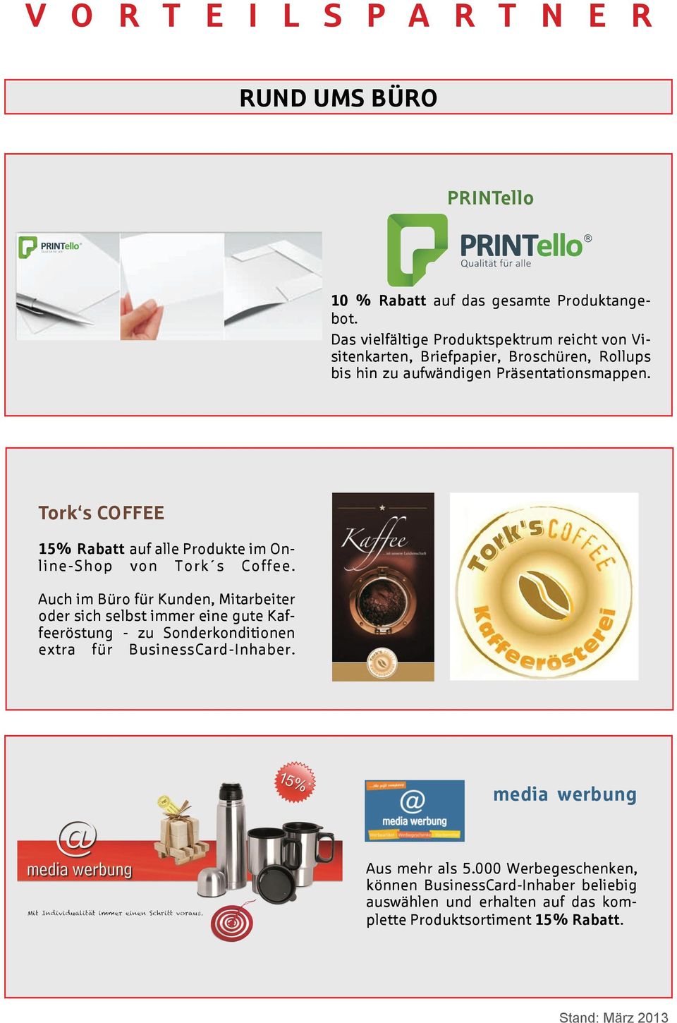 Tork s COFFEE 15% Rabatt auf alle Produkte im Online-Shop von Tork s Coffee.
