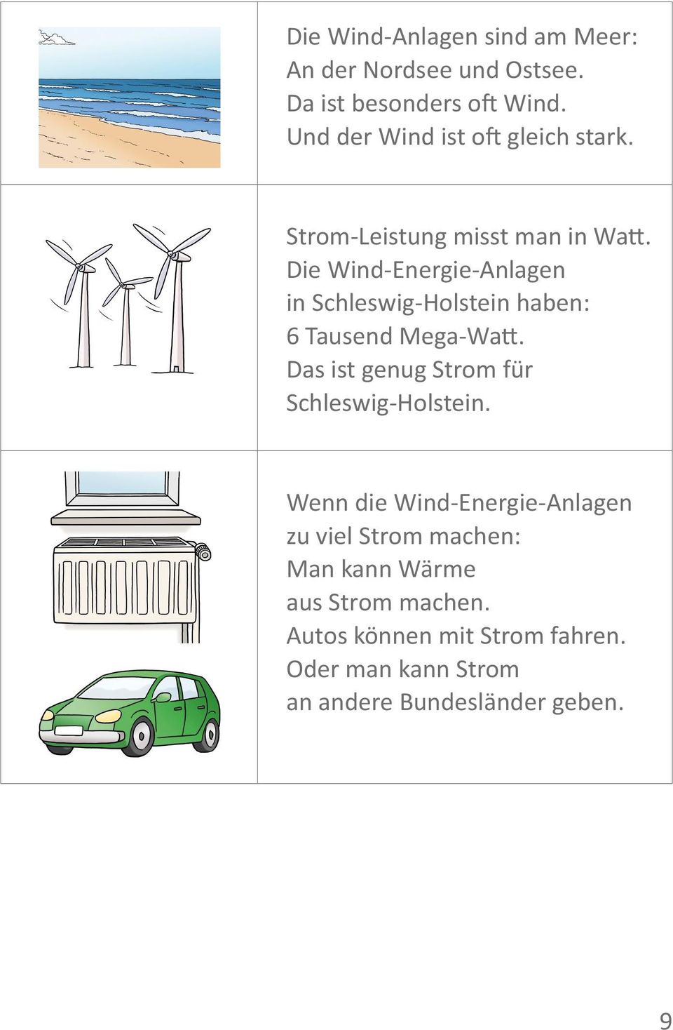 Die Wind-Energie-Anlagen in Schleswig-Holstein haben: 6 Tausend Mega-Watt.