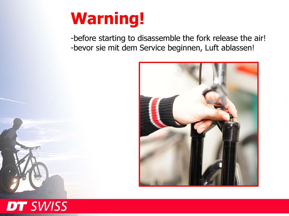 disassemble the fork release