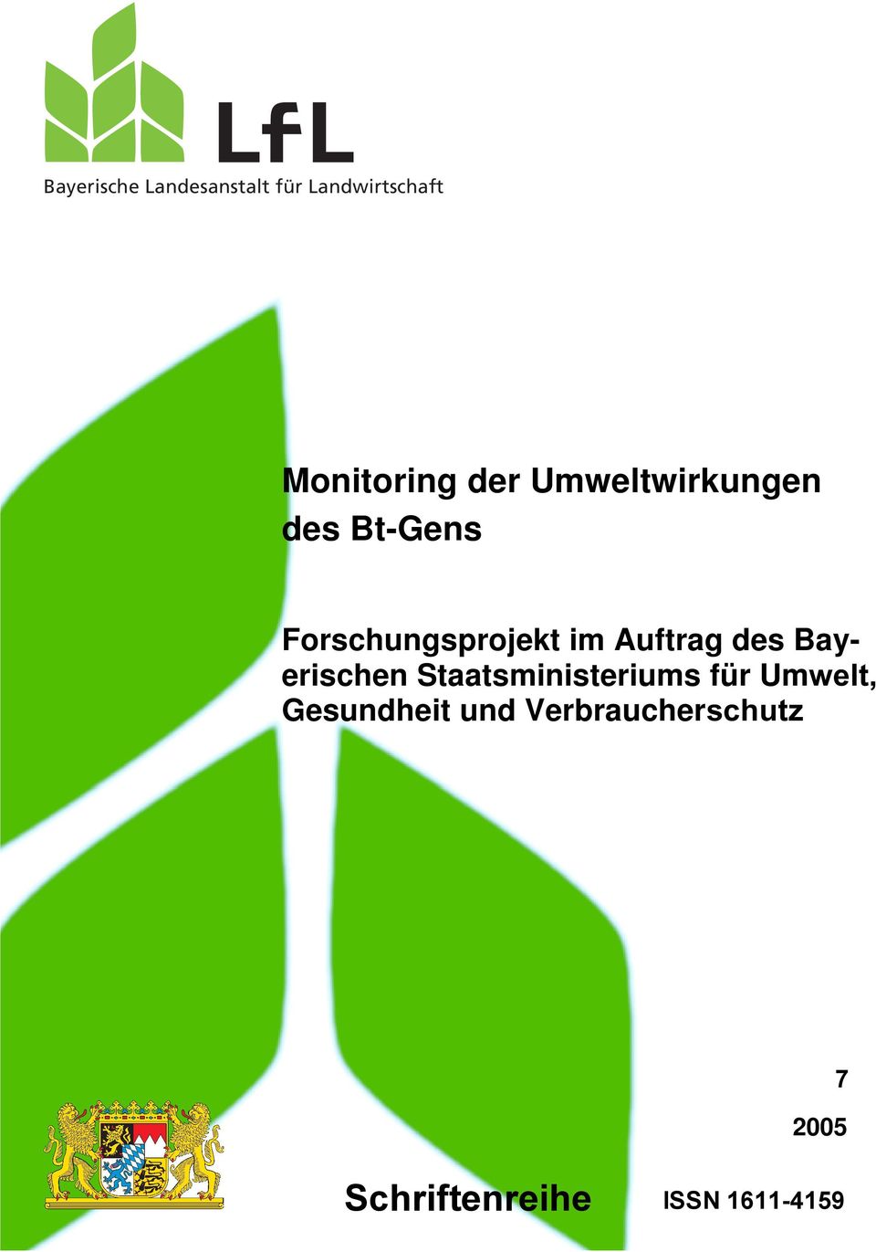 Auftrag des Bayerischen Staatsministeriums für Umwelt,