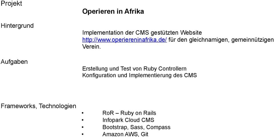 Erstellung und Test von Ruby Controllern Konfiguration und Implementierung