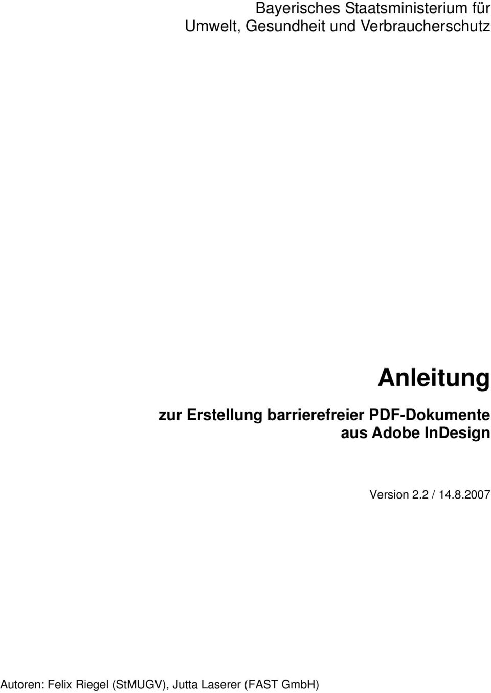 PDF-Dokumente aus Adobe InDesign Version 2.2 / 14.8.