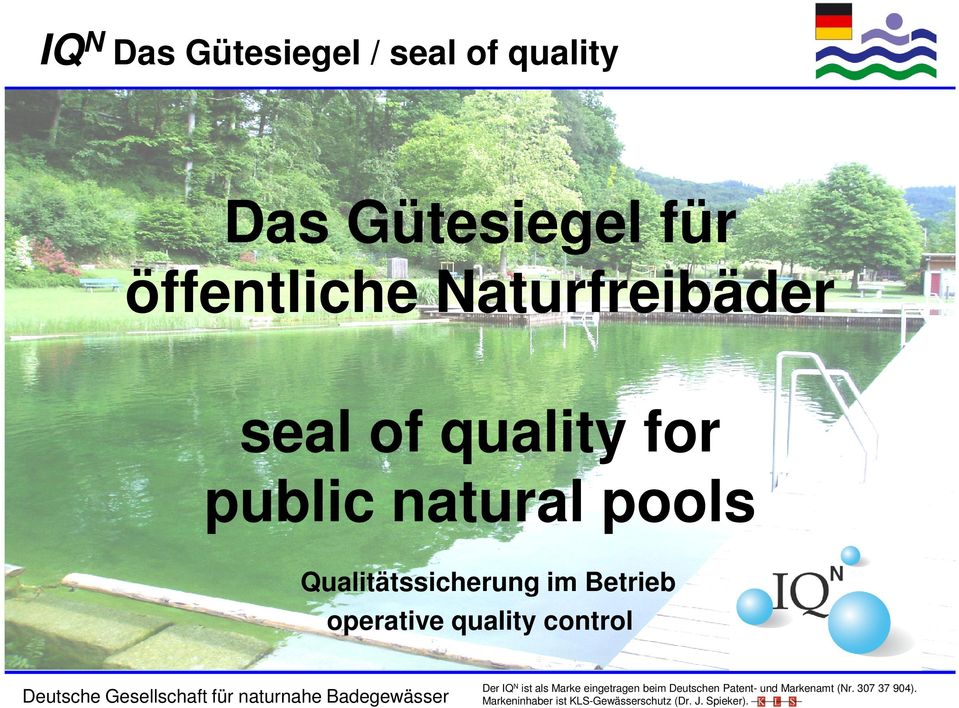 pools Qualitätssicherung im Betrieb operative quality control Der