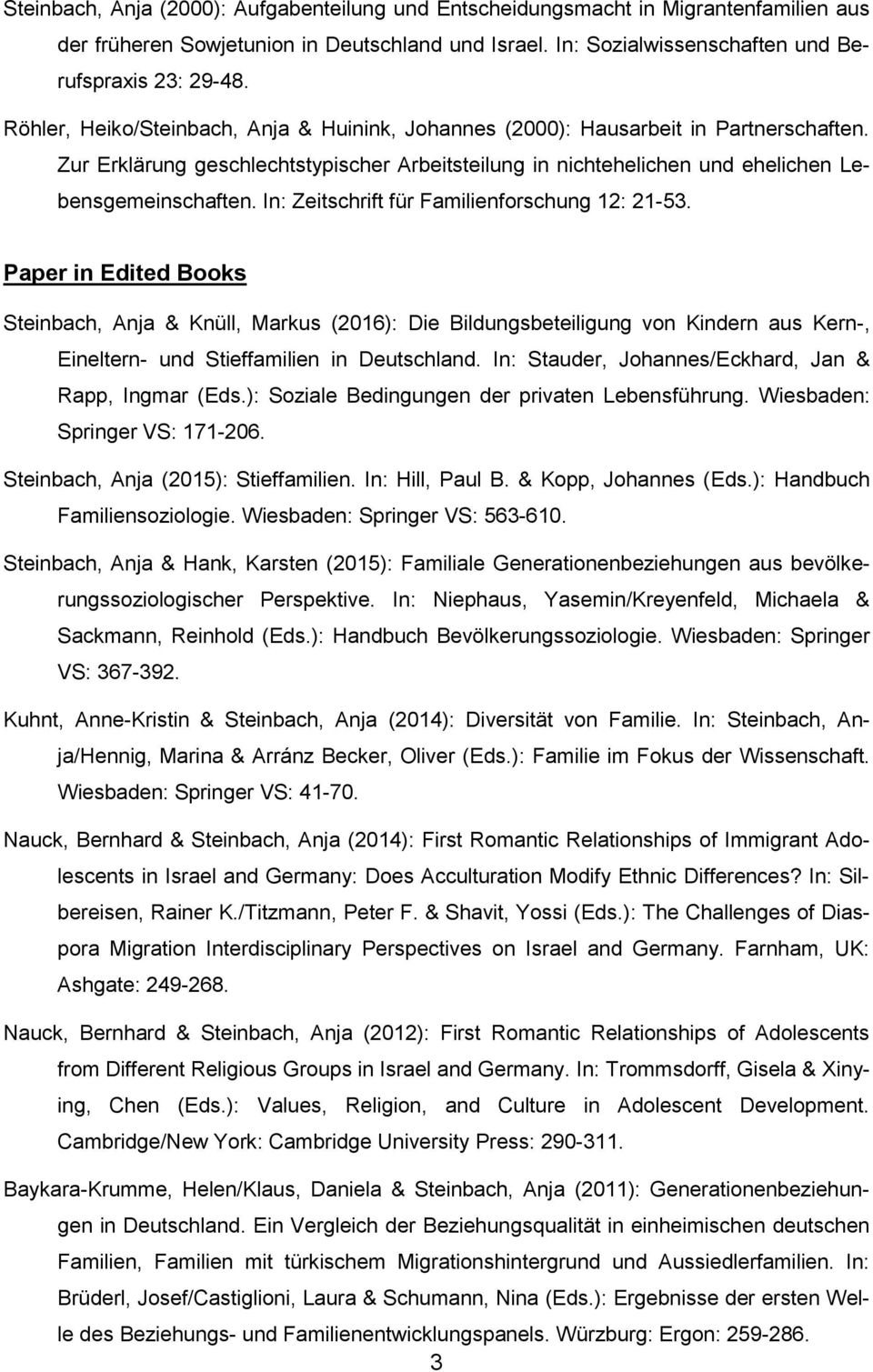 In: Zeitschrift für Familienforschung 12: 21-53.