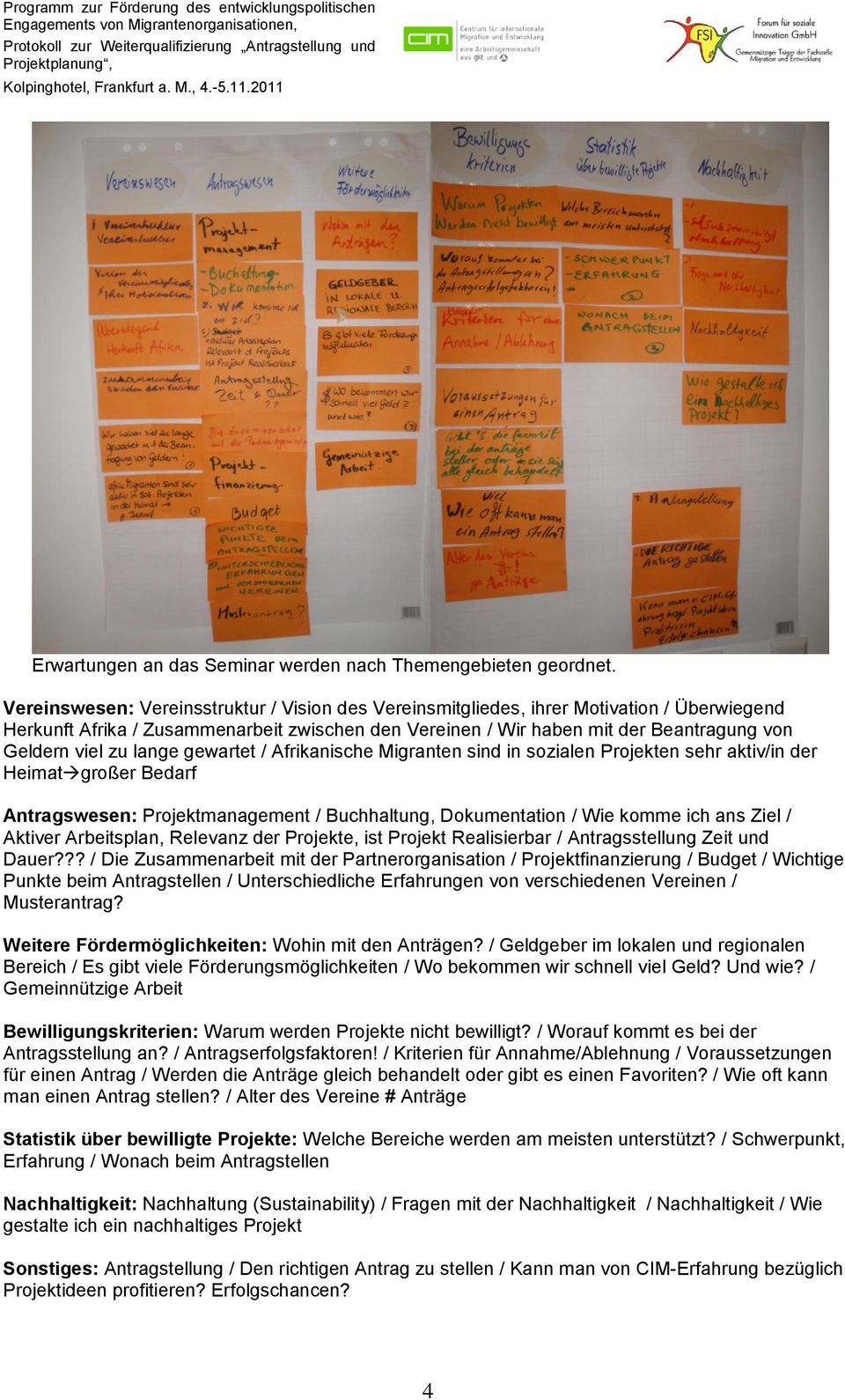 lange gewartet / Afrikanische Migranten sind in sozialen Projekten sehr aktiv/in der Heimat großer Bedarf Antragswesen: Projektmanagement / Buchhaltung, Dokumentation / Wie komme ich ans Ziel /