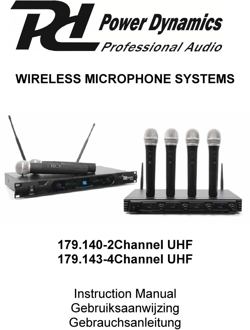 143-4Channel UHF Instruction