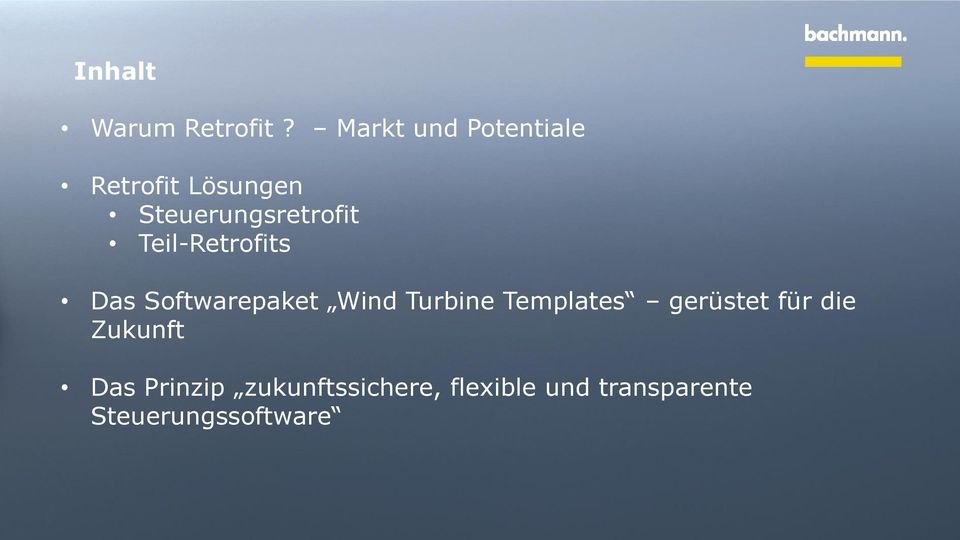 Teil-Retrofits Das Softwarepaket Wind Turbine Templates