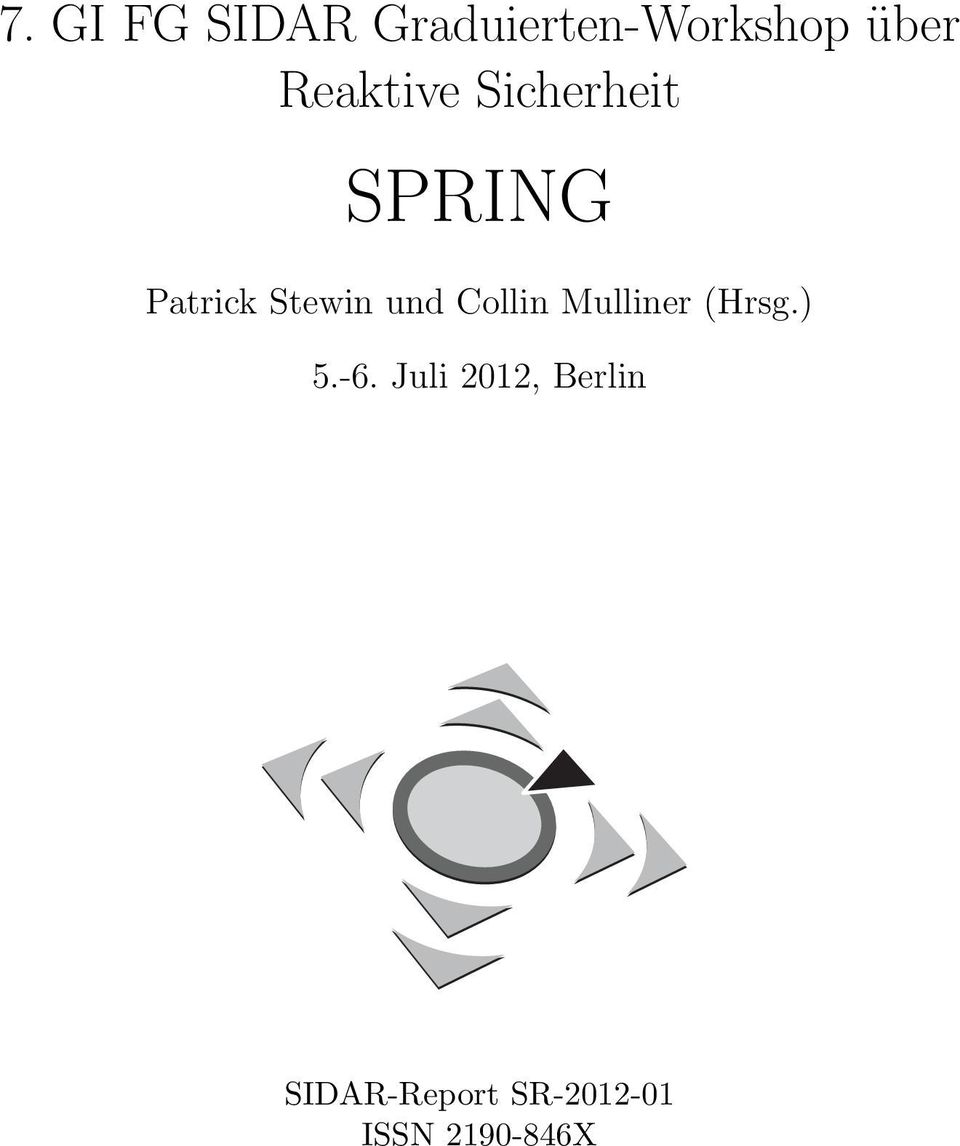 und Collin Mulliner (Hrsg.) 5.-6.
