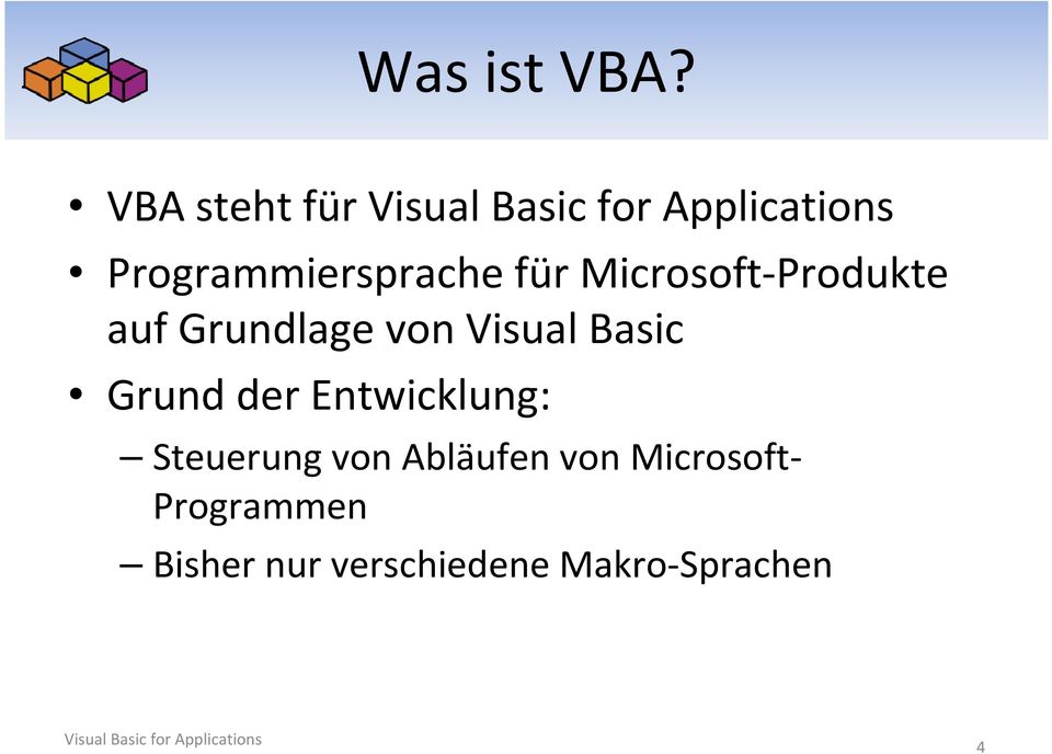 Microsoft-Produkte auf Grundlage von Visual Basic