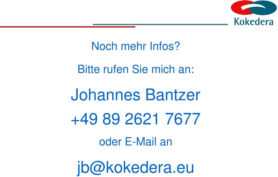 Johannes Bantzer +49 89