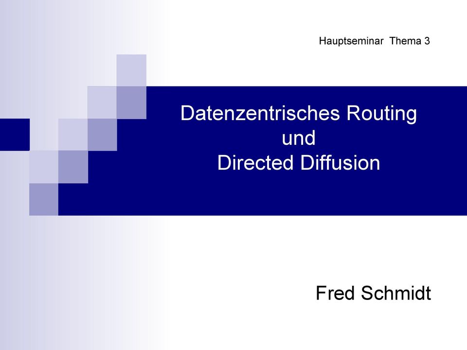Routing und Directed