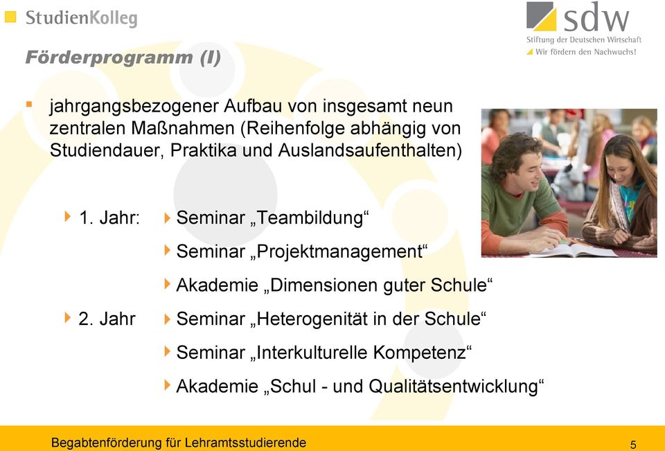 Jahr: Seminar Teambildung Seminar Projektmanagement Akademie Dimensionen guter Schule 2.