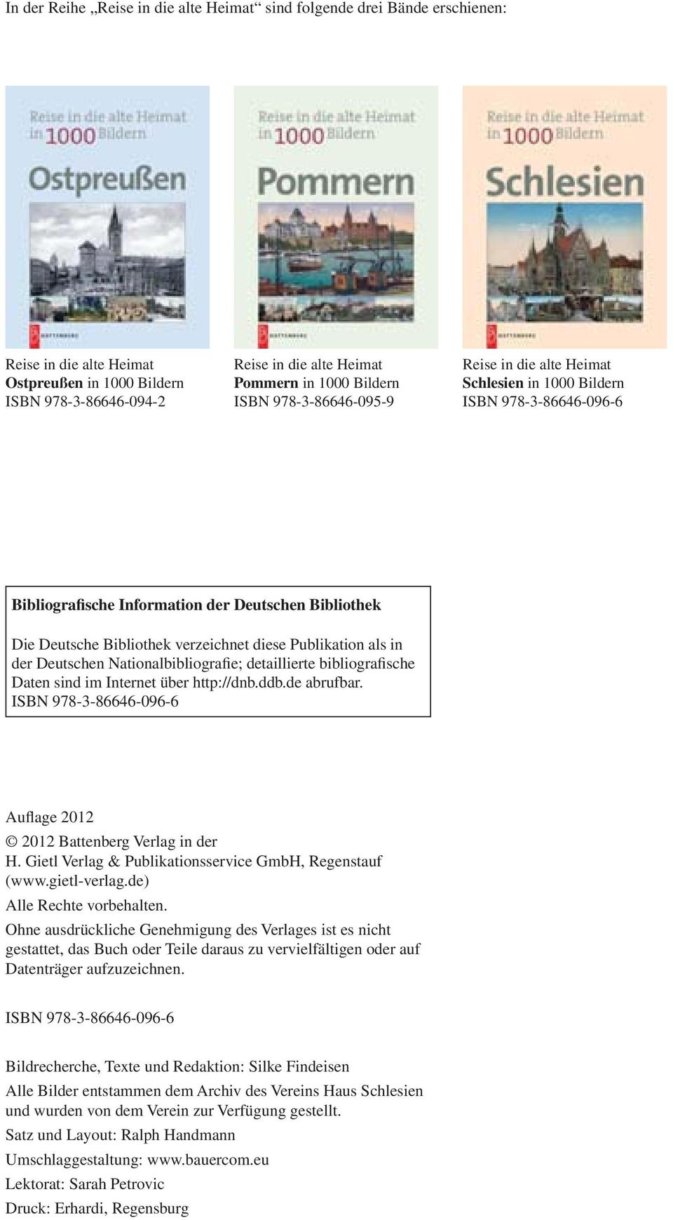 Publikation als in der Deutschen Nationalbibliografie; detaillierte bibliografische Daten sind im Internet über http://dnb.ddb.de abrufbar.