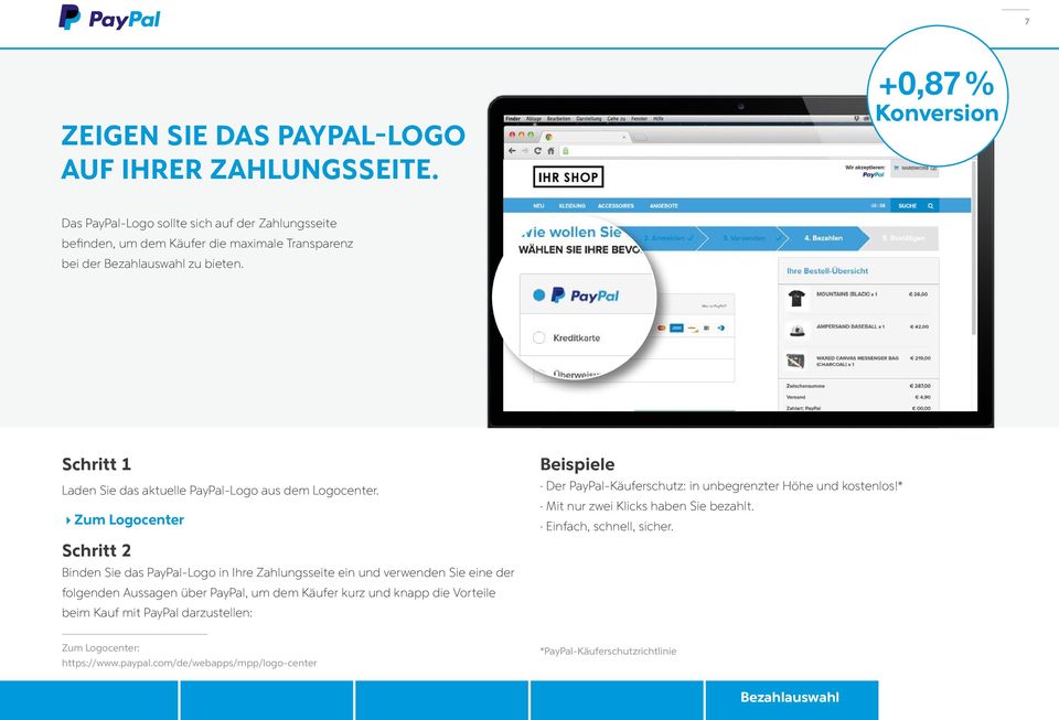 Schritt 1 Laden Sie das aktuelle PayPal-Logo aus dem Logocenter.