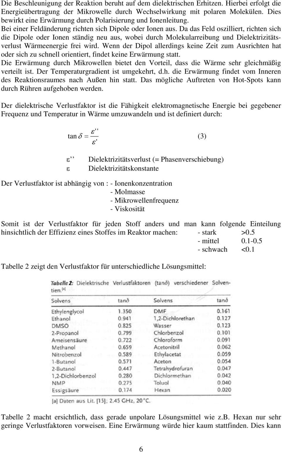 Da das Feld oszilliert, richten sich die Dipole oder Ionen ständig neu aus, wobei durch Molekularreibung und Dielektrizitätsverlust Wärmeenergie frei wird.