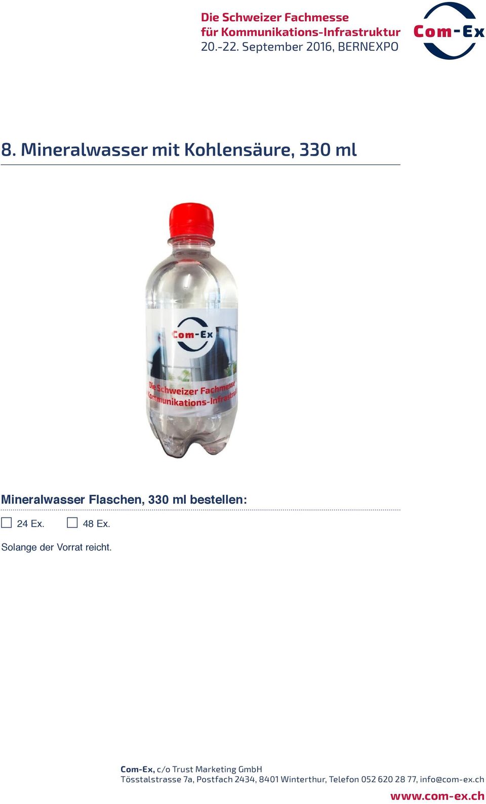 Mineralwasser Flaschen, 330 ml