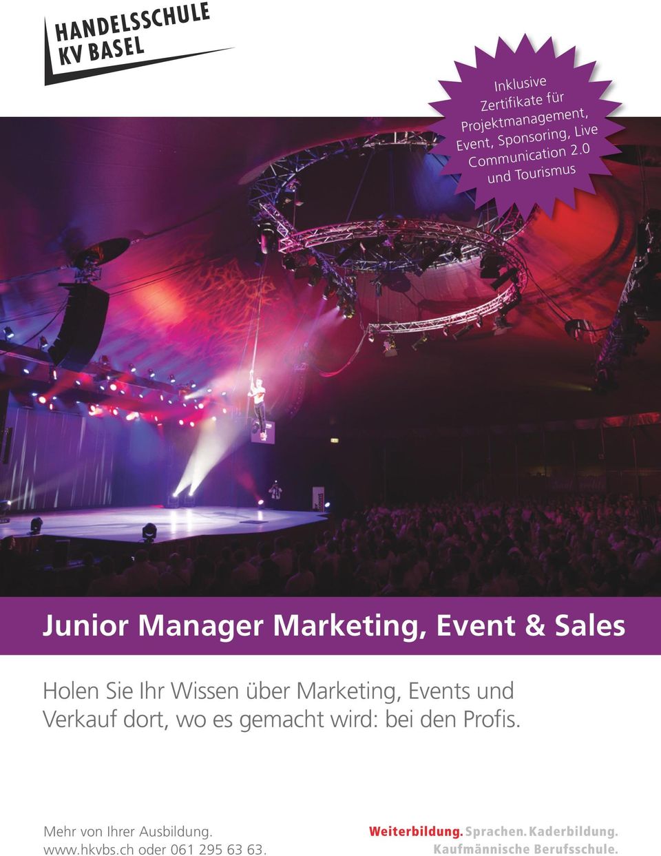 0 und Tourismus Junior Manager Marketing, Event & Sales Holen Sie Ihr
