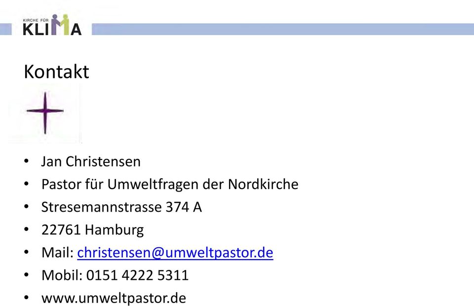 Stresemannstrasse 374 A 22761 Hamburg Mail: