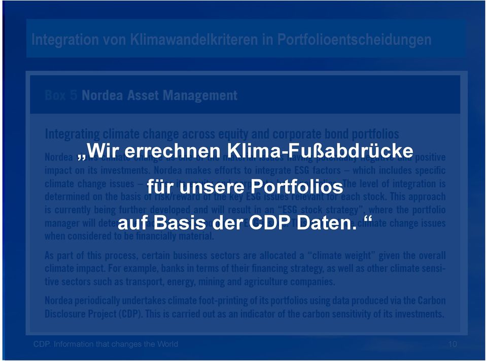 Klima-Fußabdrücke für unsere Portfolios auf