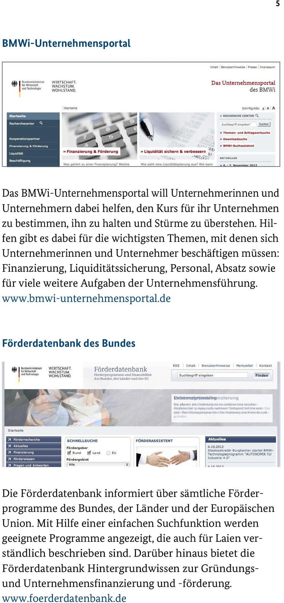 Aufgaben der Unternehmensführung. www.bmwi-unternehmensportal.