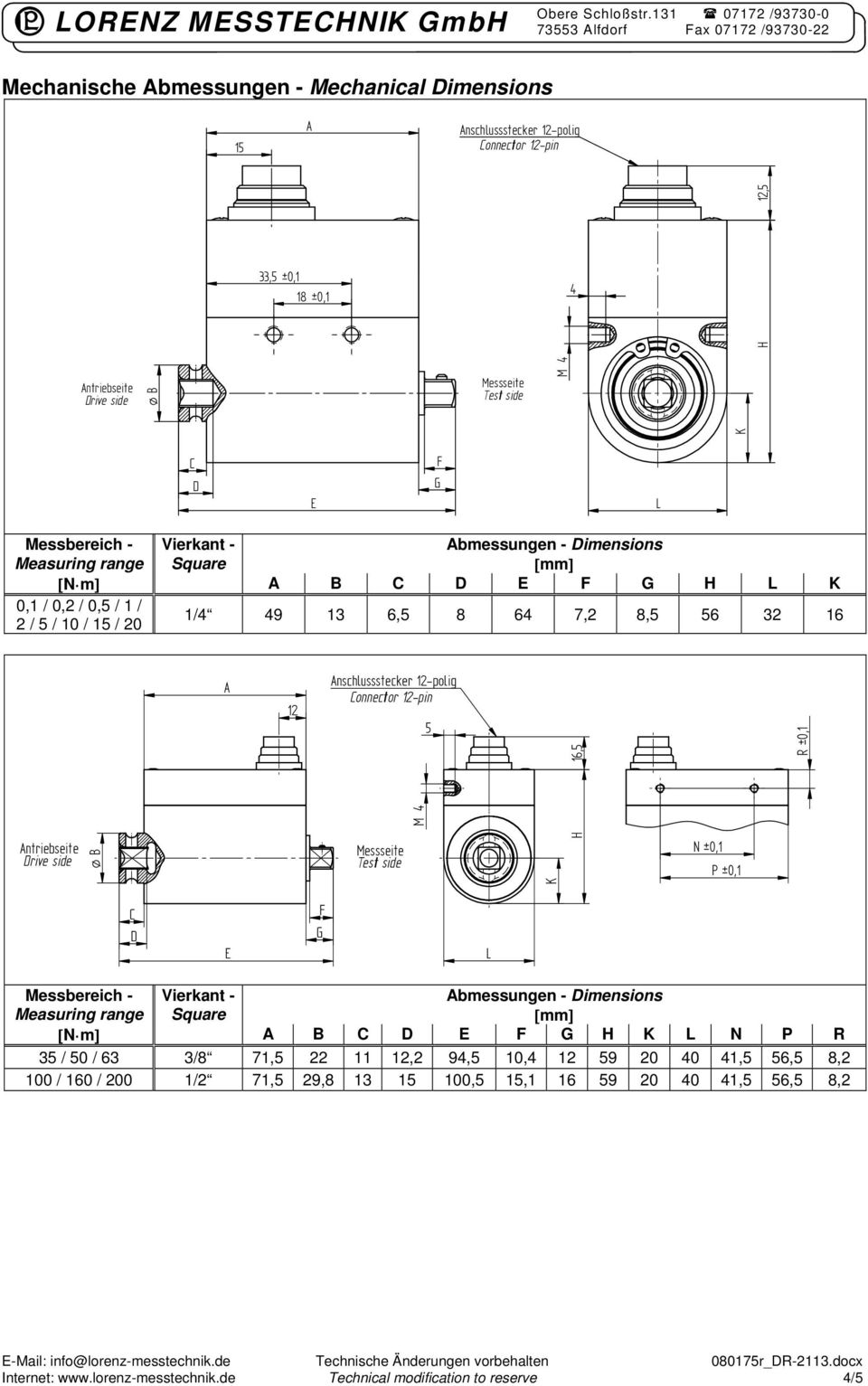 ntriebseite N ±0,1 P ±0,1 essbereich - N m B N P R 35 / 50 / 63 3/8 71,5 22 11 12,2 9,5 10, 12 59 20 0 1,5 56,5 8,2 100 / 160