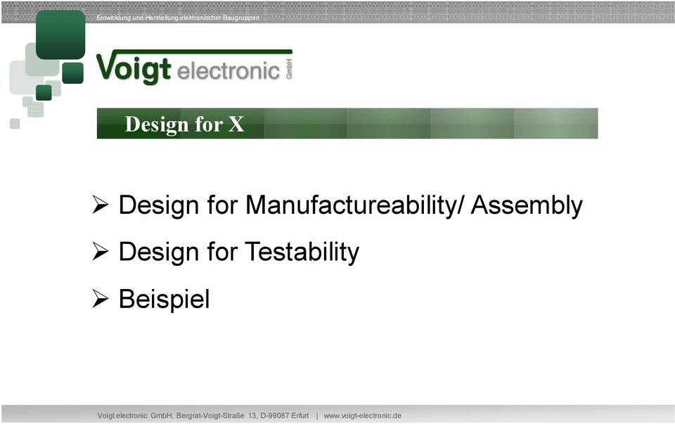 Manufactureability/