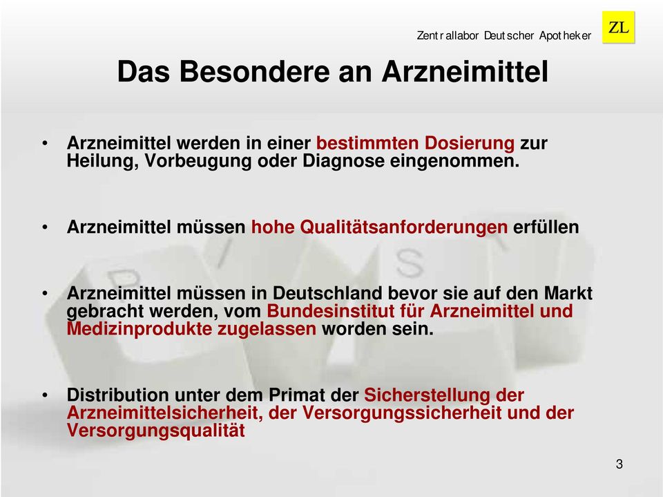 Arzneimittel müssen hohe Qualitätsanforderungen erfüllen Arzneimittel müssen in Deutschland bevor sie auf den Markt