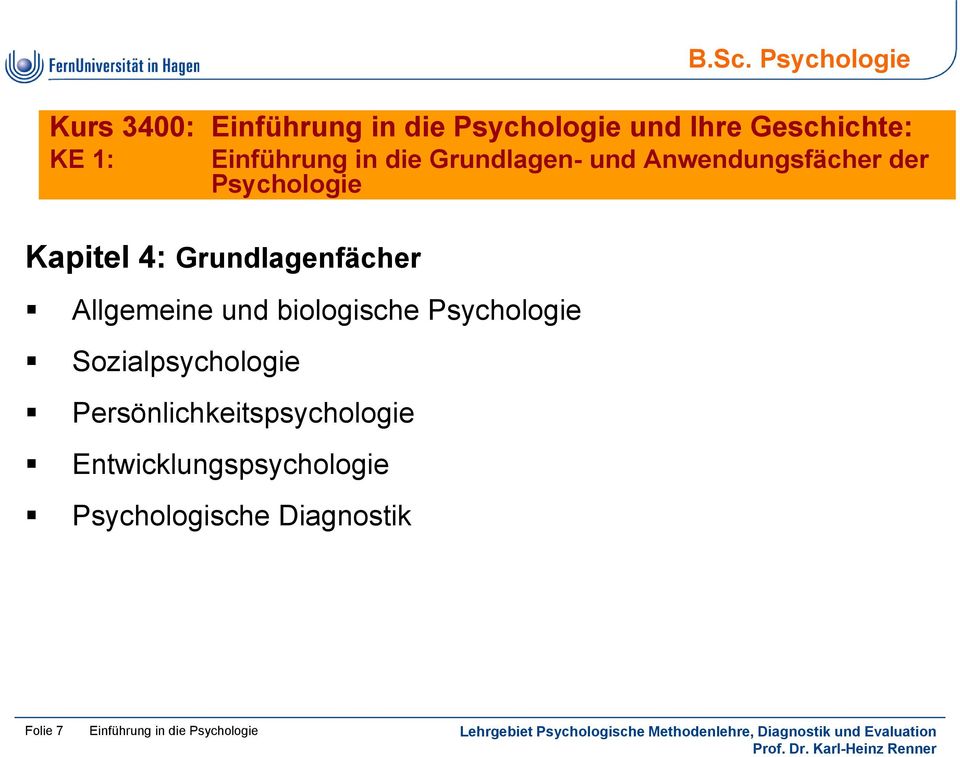 Allgemeine und biologische Psychologie Sozialpsychologie