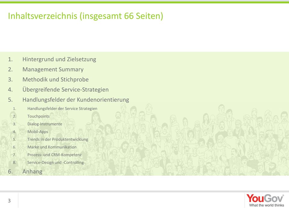 Handlungsfelder der Service Strategien 2. Touchpoints 3. Dialog-Instrumente 4. Mobil-Apps 5.