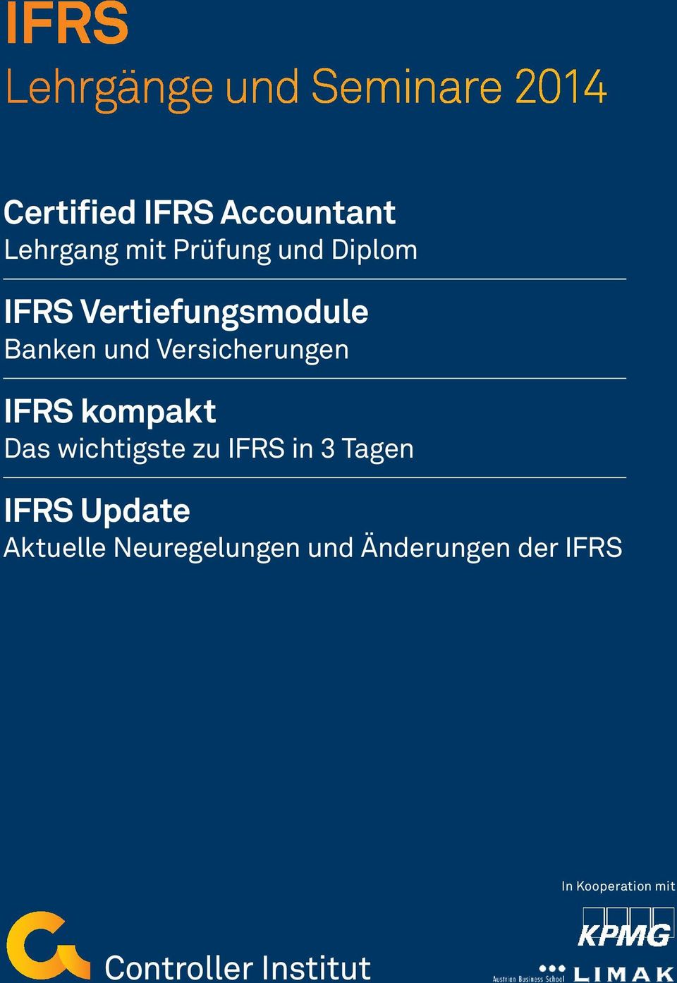 Innerhalb dieser zwei Tage Certified IFRS Accountant werden die in der Praxis am häufigsten anzutreffenden Bewertungsverfahren ausführlich dargestellt und Lehrgang anhand von aktuellen mit