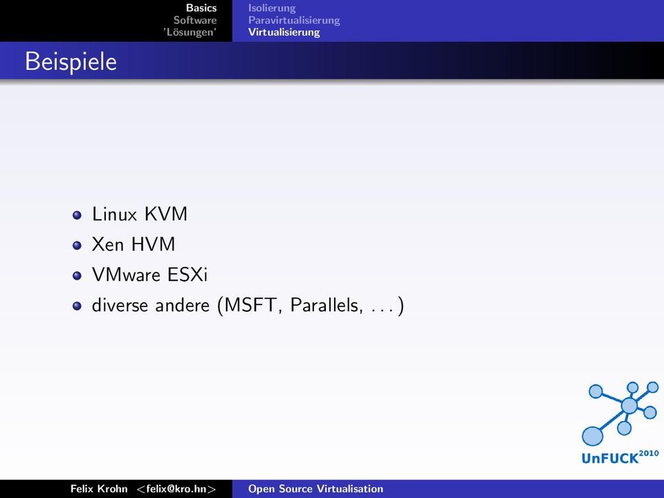 Virtualisierung Linux KVM Xen