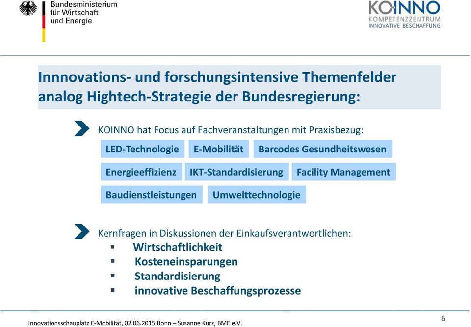 Energieeffizienz IKT Standardisierung Facility Management Baudienstleistungen Umwelttechnologie Kernfragen in