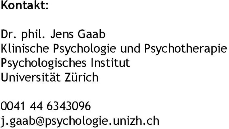 Psychotherapie Psychologisches Institut