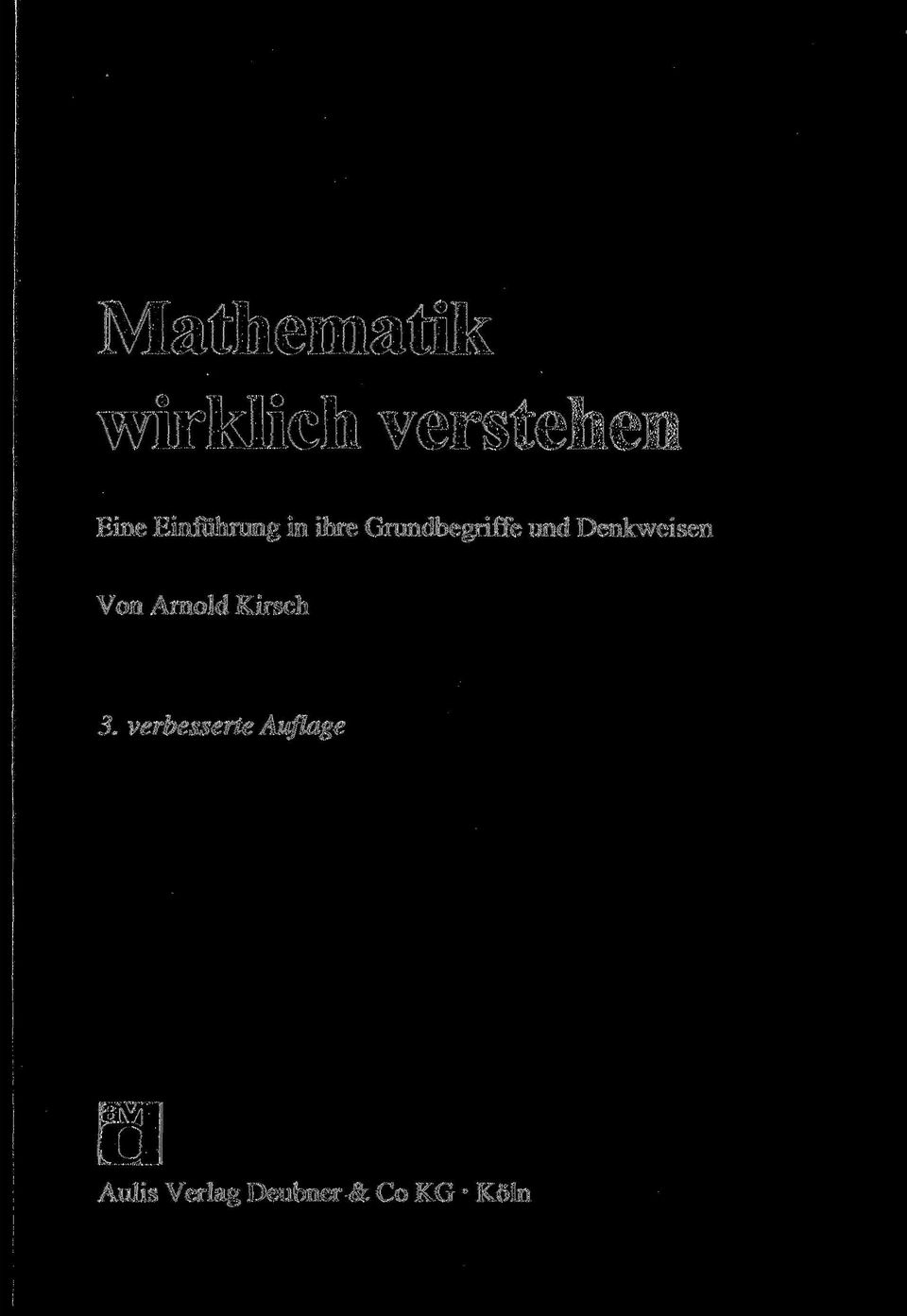 Denkweisen Von Arnold Kirsch 3.