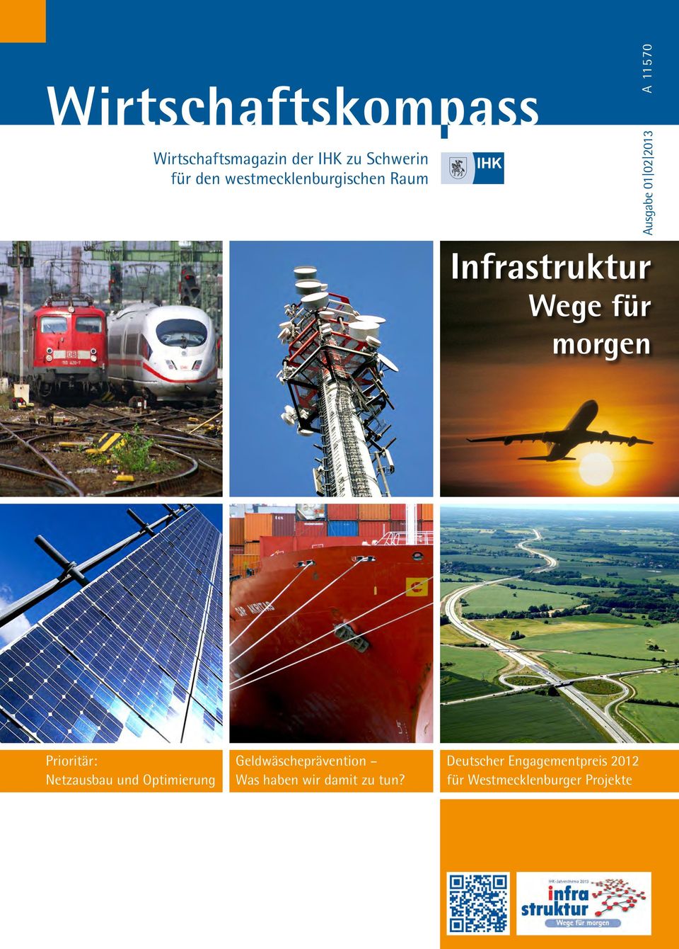 2013 Ifrastruktur Wege für morge Prioritär: Netzausbau ud Optimierug